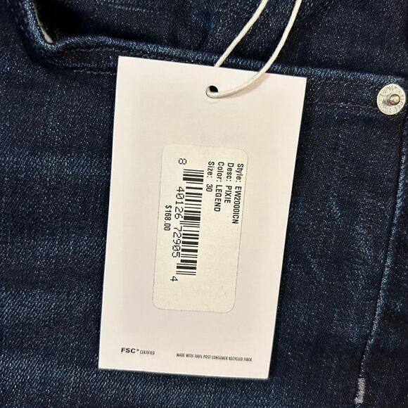 🆕 Edwin Pixie 9” Mid‎ Rise Skinny Jeans Color Legend Size 30 BIN M - Picture 7 of 12